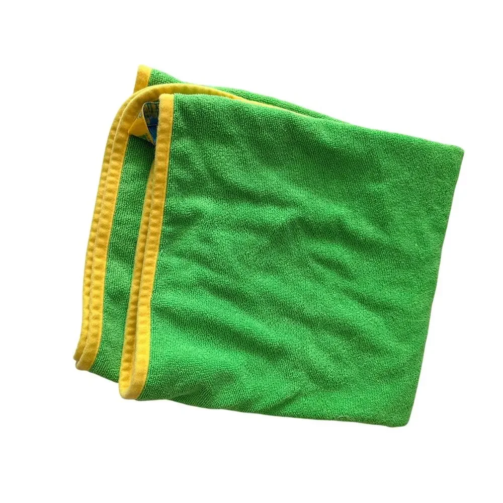 Norwex Kids Towel - Super Absorbent Apple Green with Yellow Trim